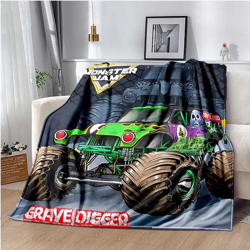Hot Wheels Car Monster Trucks - Koc z motywem Monster Jam Grave