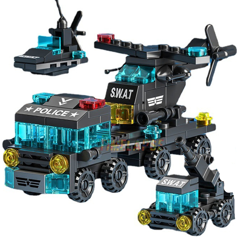 Lego Set Creator - 6w1 NOWE Specjalne Policja Wózki Holownicze