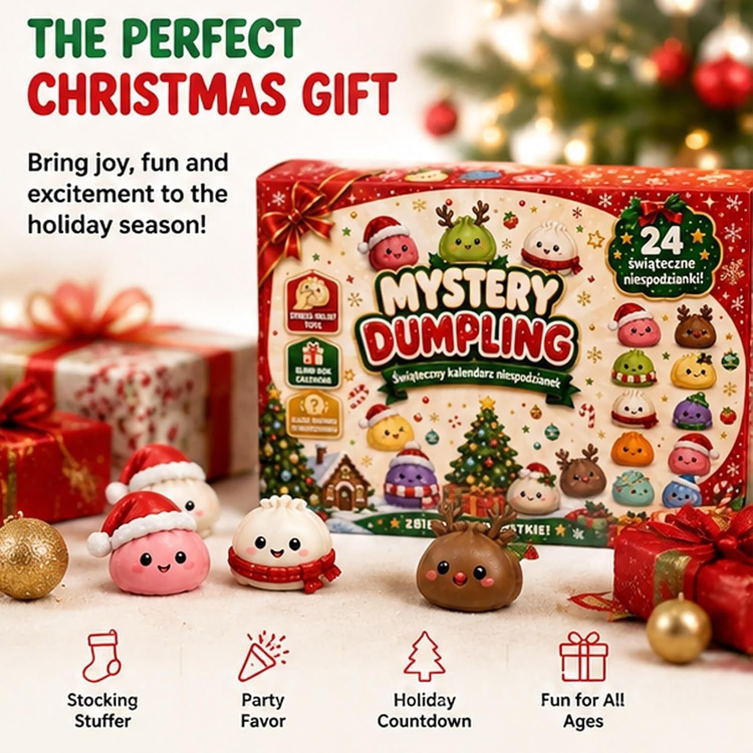 Mystery Box Blind Bag - Kalendarz adwentowy z niespodziankami na Boże