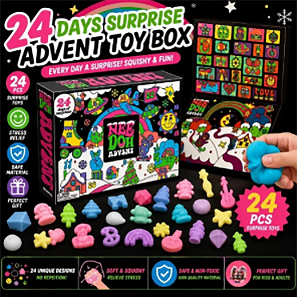 24 sztuki Nee-Doh Squish Fidge – Mystery Box Blind Bag recenzja i cena